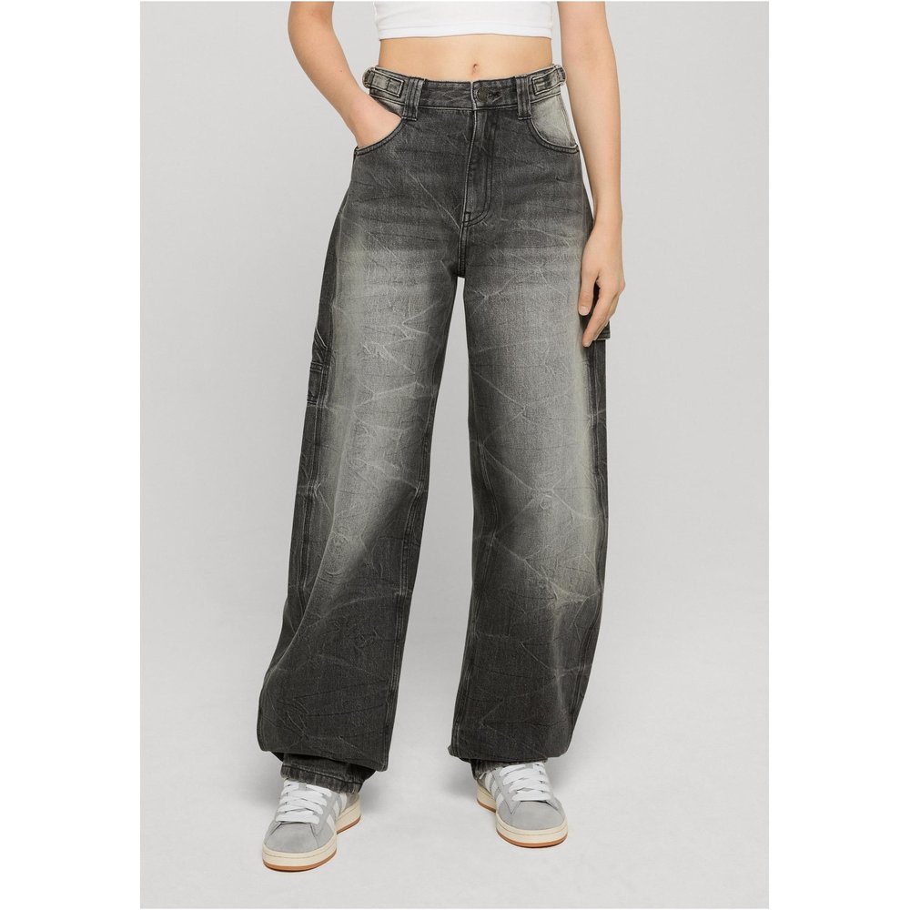 Urban Classics - Balloon Fit Jeans Wijde broek - Zwart